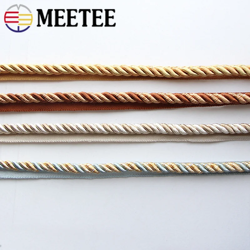 Meetee 6meters 6mm High-grade Two-color Strap Webbing DIY Curtain Pillow Sofa Home Sewing Material Handmade Decorative Lace Rope
Meetee 6meters 6mm High-grade Two-color Strap Webbing DIY Curtain Pillow Sofa Home Sewing Material Handmade Decorative Lace Rope