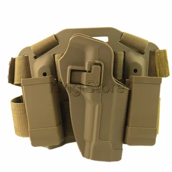 Tan Gun Holster Tactical CQC Serpa Quick Right Hand Drop Leg Holster Thigh Pistol Magazine Pouch for M9 M92
Tan Gun Holster Tactical CQC Serpa Quick Right Hand Drop Leg Holster Thigh Pistol Magazine Pouch for M9 M92