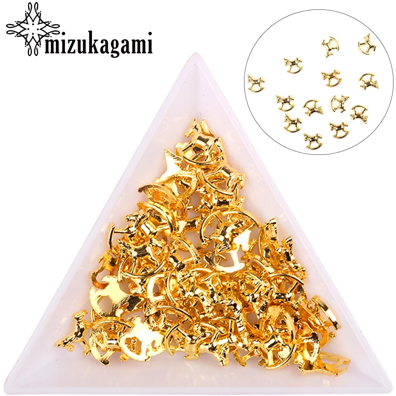 100pcs/lot Small Golden Alloy Metal Wooden Horse Shape UV Gel Art Decoration Set Beads For DIY UV Charms Jewelry Accessories
100pcs/lot Small Golden Alloy Metal Wooden Horse Shape UV Gel Art Decoration Set Beads For DIY UV Charms Jewelry Accessories