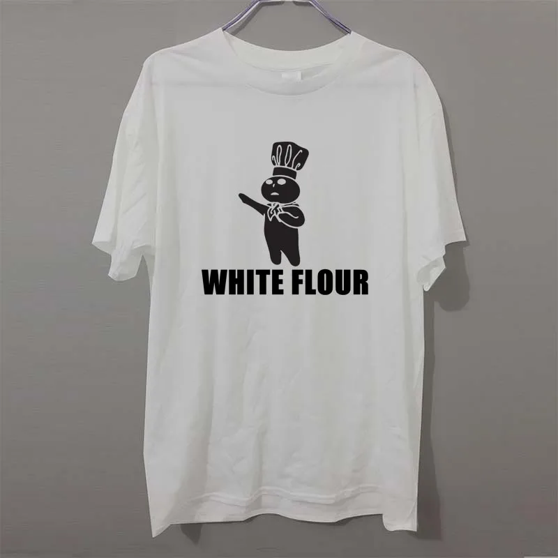 Fashion New T-shirts Men Short Sleeve White Flour White Power Spoof Political Humor Rude Chef T Shirts Male Undershirts Tshirts
Fashion New T-shirts Men Short Sleeve White Flour White Power Spoof Political Humor Rude Chef T Shirts Male Undershirts Tshirts