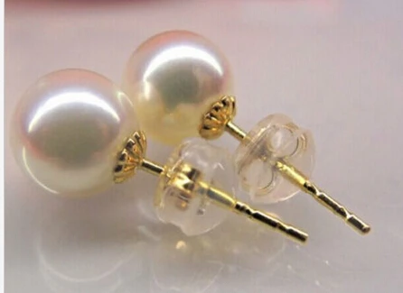FREE SHIPPING 00461 natural 10-11mm Australian south sea round white pearl earrings
FREE SHIPPING 00461 natural 10-11mm Australian south sea round white pearl earrings