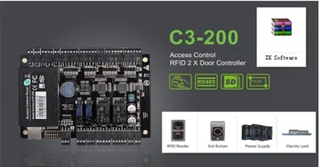 ZK C3-200 Two Doors Access Control Panel Door Access Control System Access Control Board with TCP/IP Free Software