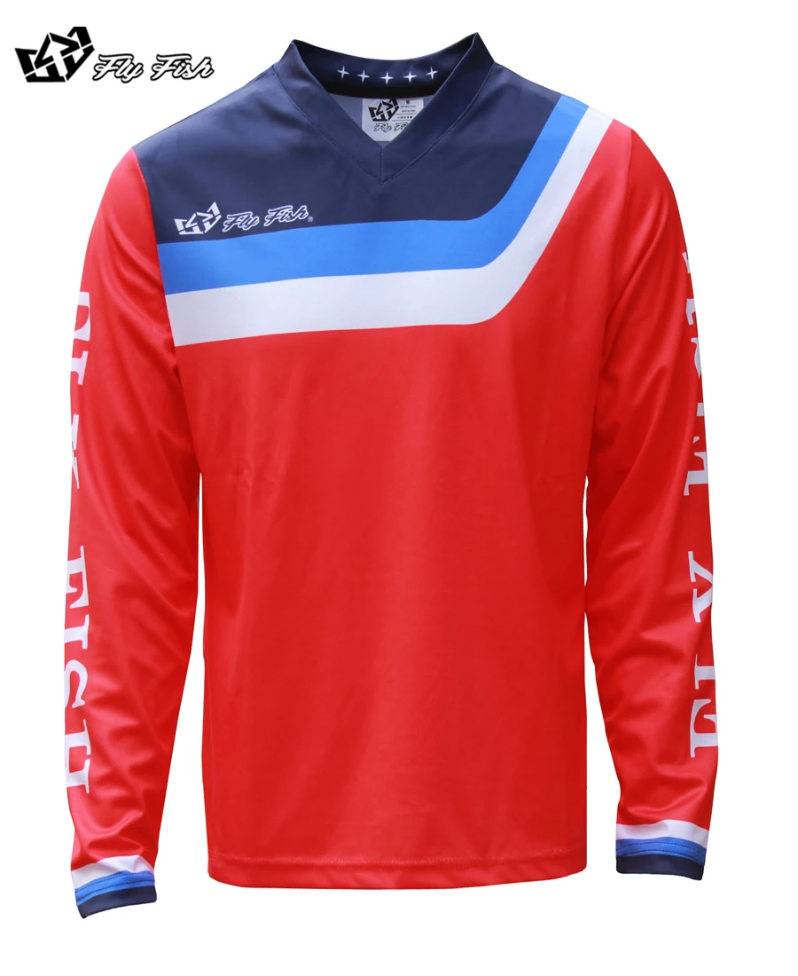 FLY FISH RACING Motocross Jersey motorcycle Off-road long sleeve shirt Mountain downhill Bike DH MX RBX MTB racing clothes 
FLY FISH RACING Motocross Jersey motorcycle Off-road long sleeve shirt Mountain downhill Bike DH MX RBX MTB racing clothes