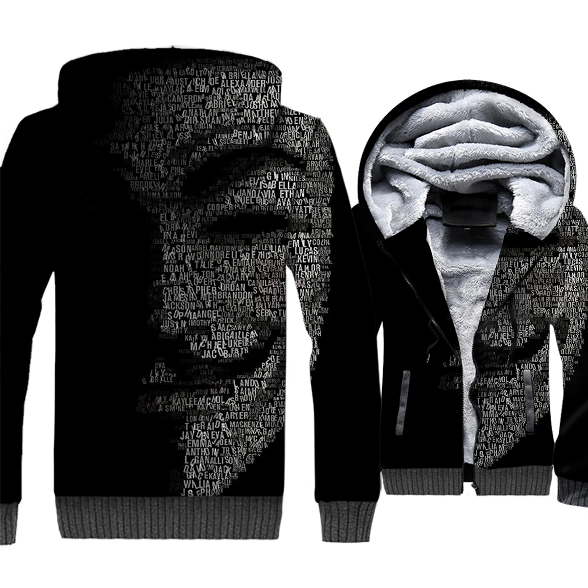 V for Vendetta Jacket 3D Print Hoodie Men Hip Hop Hooded Sweatshirt Winter Thick Fleece Warm Zip up High Quality Coat Streetwear
V for Vendetta Jacket 3D Print Hoodie Men Hip Hop Hooded Sweatshirt Winter Thick Fleece Warm Zip up High Quality Coat Streetwear
