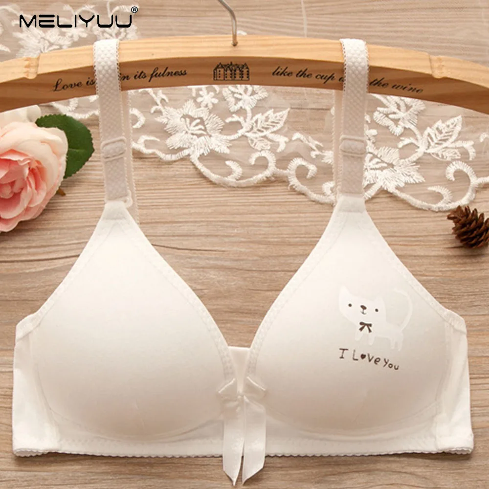 Young Girl Underwear Push Up Bras Teenage Girl Bra Wireless Thin Padded bralette Sexy Lingerie Lovely Dog Cartoon brassiere BH
Young Girl Underwear Push Up Bras Teenage Girl Bra Wireless Thin Padded bralette Sexy Lingerie Lovely Dog Cartoon brassiere BH