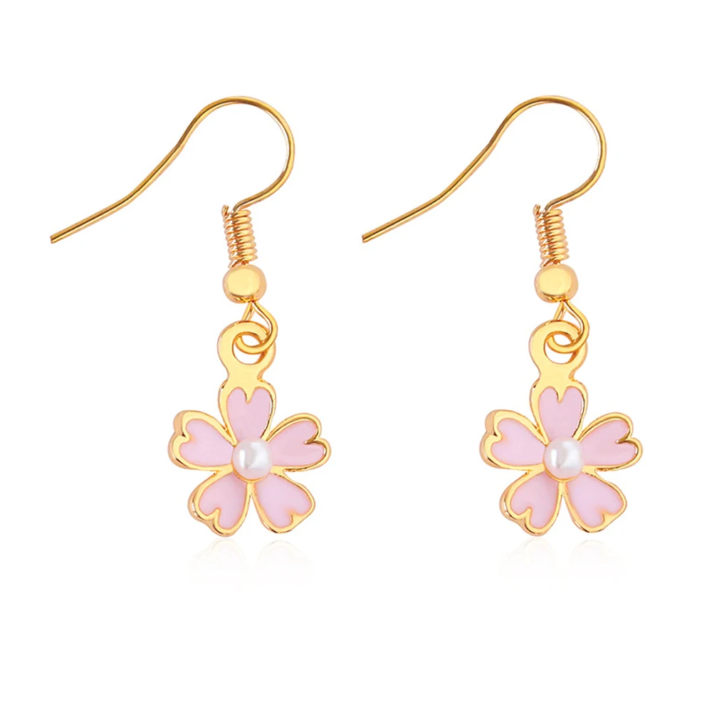 FUNIQUE Sweety Pink Flower Cherry Blossom Series Party Jewelry Earring For Women Girls Fashion Alloy Crystal Earring
FUNIQUE Sweety Pink Flower Cherry Blossom Series Party Jewelry Earring For Women Girls Fashion Alloy Crystal Earring