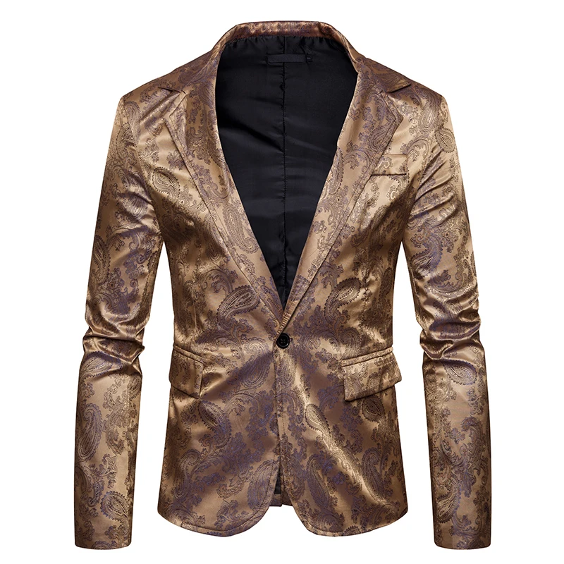 2018 New Arrivals men's fashion suit spring single button Cashew flowers pattern Behind casual handsome style Suit EU size S-XXL
2018 New Arrivals men's fashion suit spring single button Cashew flowers pattern Behind casual handsome style Suit EU size S-XXL