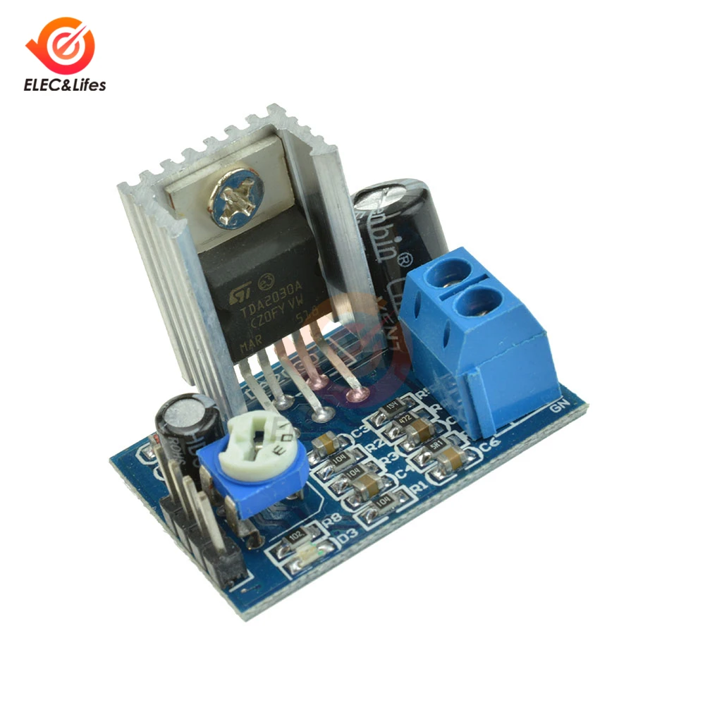TDA2030 Module Power Supply TDA2030 Audio Amplifier Board Module TDA2030A 6-12V Single
TDA2030 Module Power Supply TDA2030 Audio Amplifier Board Module TDA2030A 6-12V Single