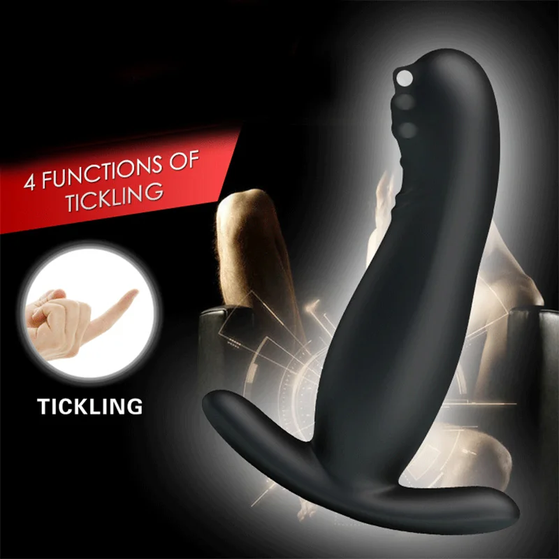 Ticking Anal Vibrator For Man Vibrating Anal Beads Plug 7 Speed Prostate Massager With Strong Suction Cup Anus Butt Plug For Men