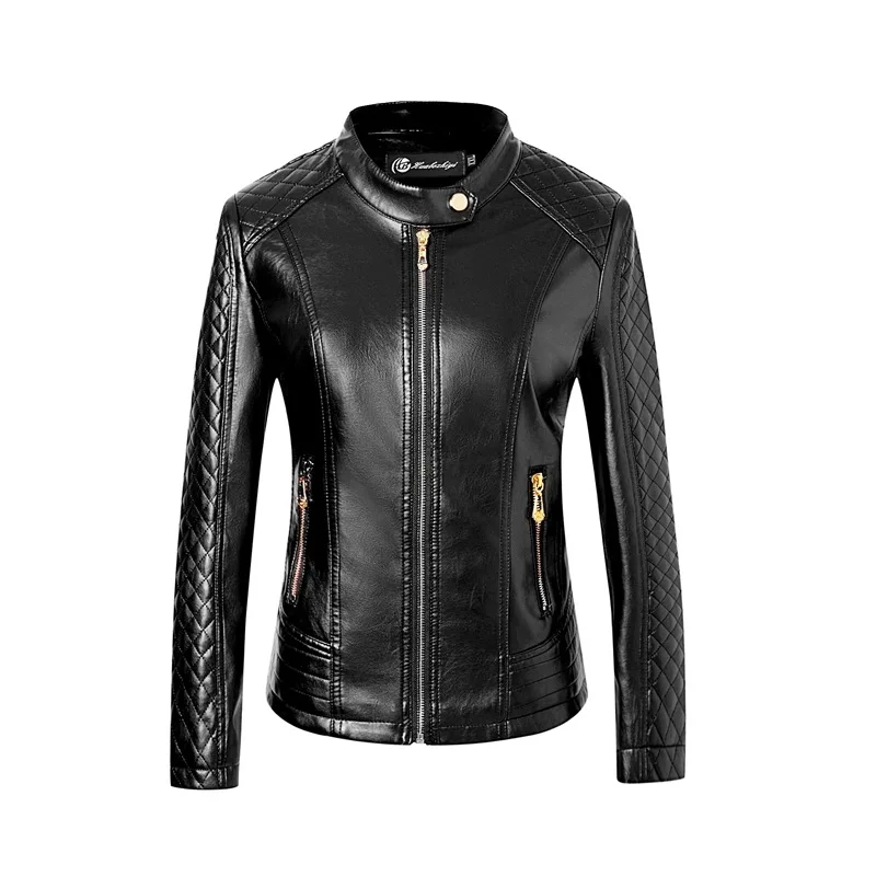Fashion PU Leather Jacket Women Slim Short Motorcycle Jackets Soft Leather Coat Lady Autumn Winter Basic Outerwear
Fashion PU Leather Jacket Women Slim Short Motorcycle Jackets Soft Leather Coat Lady Autumn Winter Basic Outerwear