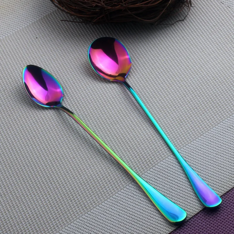 1PC Stainless Steel Rainbow Sharp and Round Head Coffee Scoop Mixing Scoop Long Ice Scoop Christmas Gift 19.5cm HB
1PC Stainless Steel Rainbow Sharp and Round Head Coffee Scoop Mixing Scoop Long Ice Scoop Christmas Gift 19.5cm HB