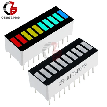 10Pcs LED Display Module 10 Segment Bargraph Light Display Module Bar Graph Ultra Bright Red Yellow Green Blue Color Multi-color
10Pcs LED Display Module 10 Segment Bargraph Light Display Module Bar Graph Ultra Bright Red Yellow Green Blue Color Multi-color
