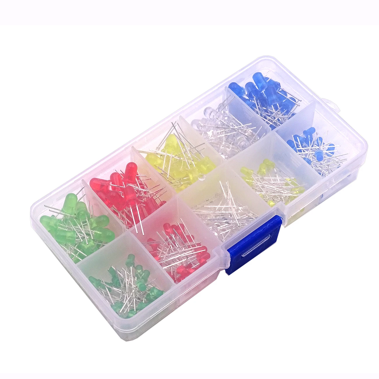200PC/Lot 3MM 5MM Led Kit With Box Mixed Color Red Green Yellow Blue White Light Emitting Diode Assortment 20PCS Each New
200PC/Lot 3MM 5MM Led Kit With Box Mixed Color Red Green Yellow Blue White Light Emitting Diode Assortment 20PCS Each New