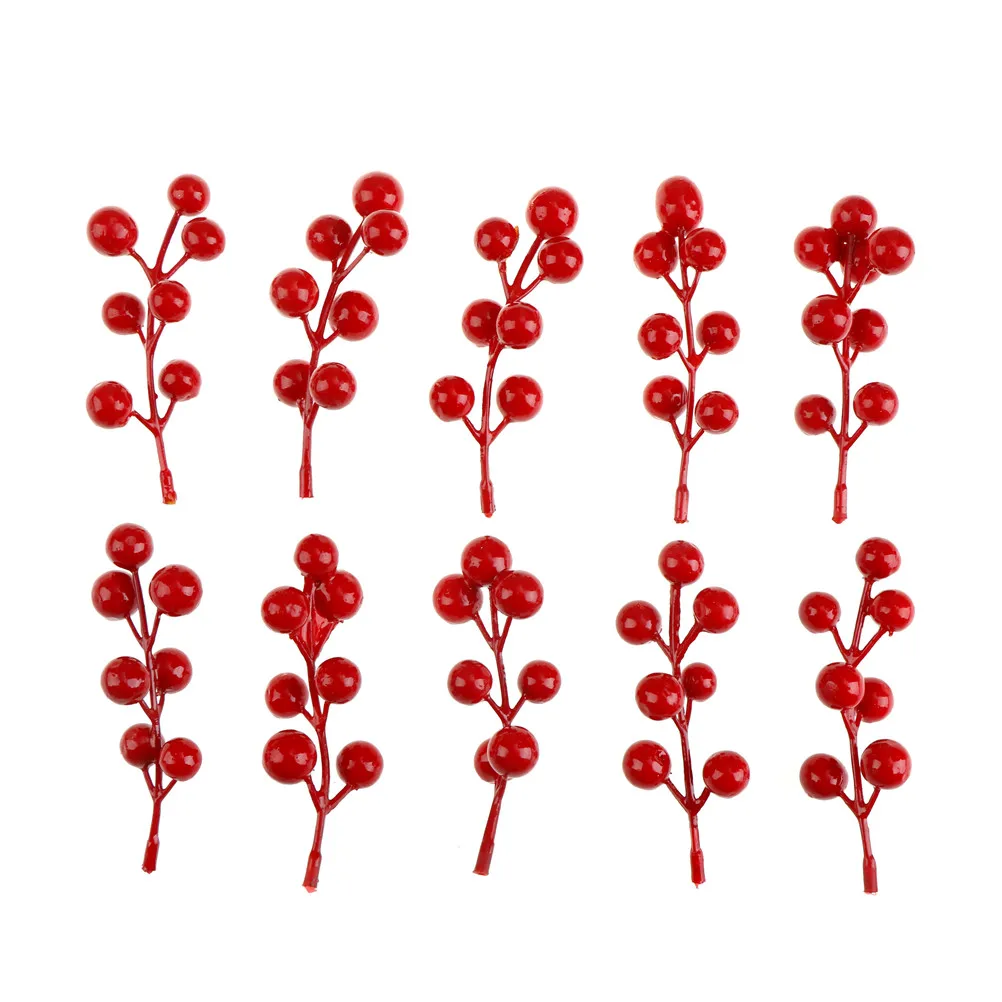 10pcs/lot Artificial Mini Cherry Berries Pearl Flower Stamen Wedding Bouquet Christmas Decoration Fruit Length 14-15cm
10pcs/lot Artificial Mini Cherry Berries Pearl Flower Stamen Wedding Bouquet Christmas Decoration Fruit Length 14-15cm
