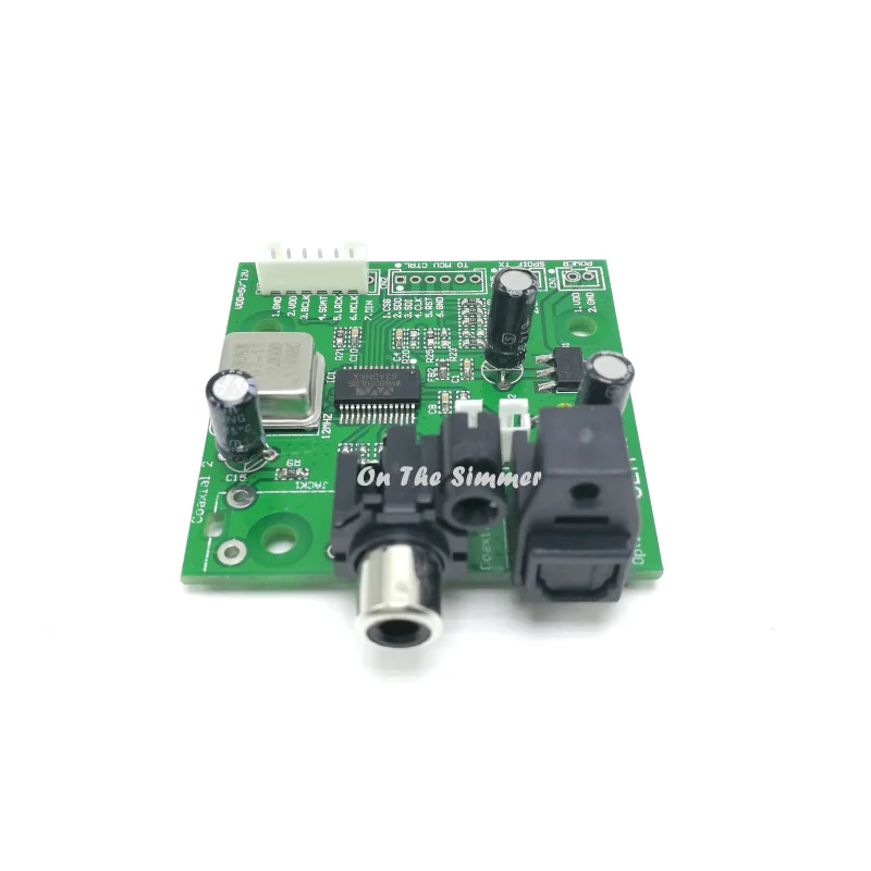 SPDIF coaxial fiber WM8805 receive board, I2S output, left justified output, right aligned output
SPDIF coaxial fiber WM8805 receive board, I2S output, left justified output, right aligned output