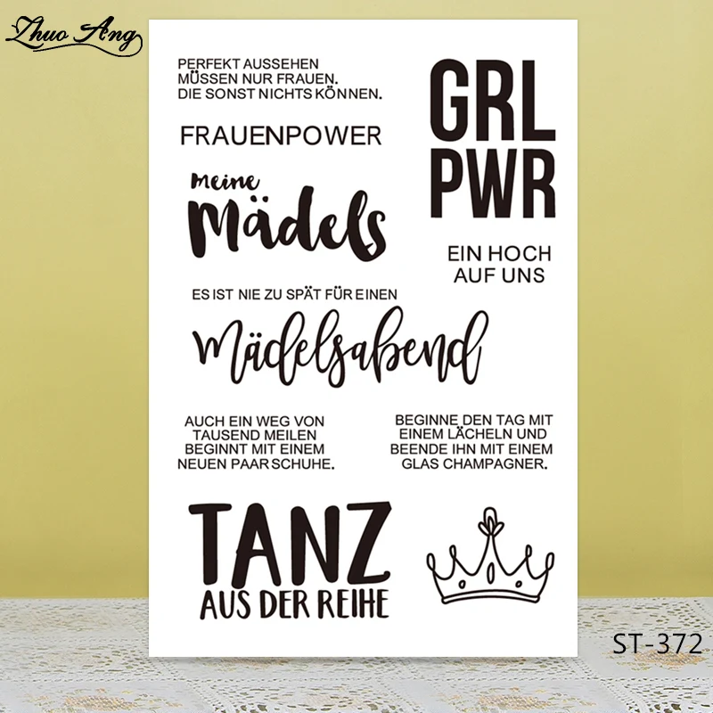 Germany Words Crown Transparent Clear Silicone Stamp/Seal for DIY Scrapbooking/Photo Album Decorative Card Making Clear Stamps
Germany Words Crown Transparent Clear Silicone Stamp/Seal for DIY Scrapbooking/Photo Album Decorative Card Making Clear Stamps