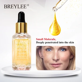 BREYLEE 24k Gold Serum Collagen Essence Remove Repairing Wrinkles Lifting Firming Anti-aging Whitening Serum Face Skin Care
BREYLEE 24k Gold Serum Collagen Essence Remove Repairing Wrinkles Lifting Firming Anti-aging Whitening Serum Face Skin Care