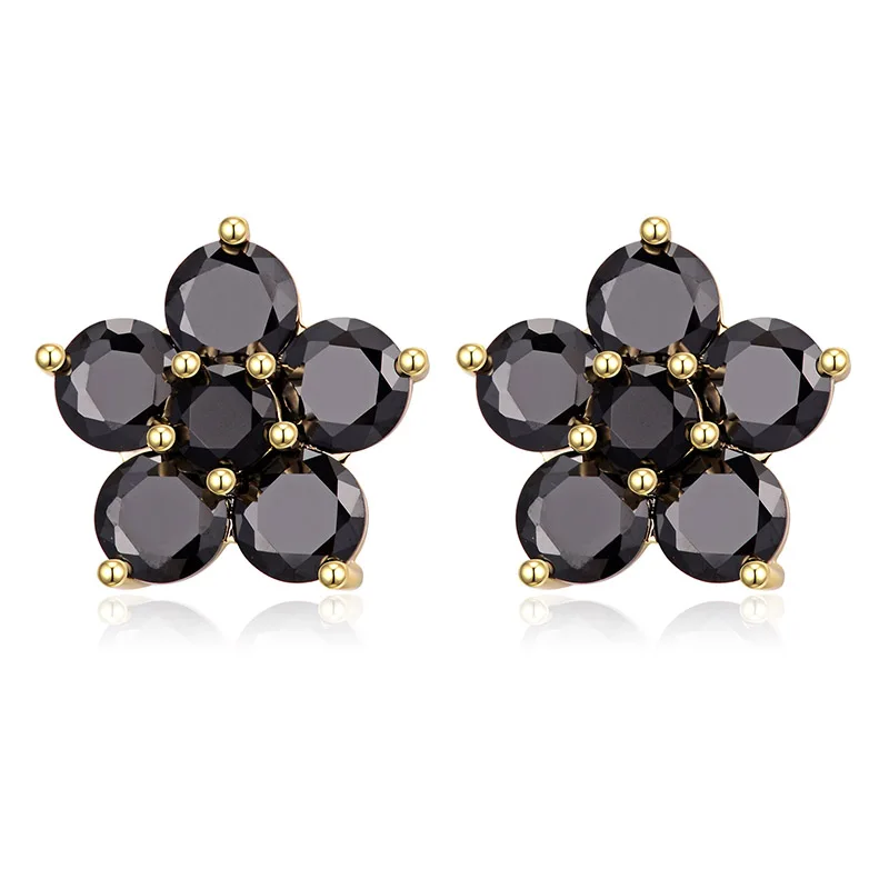 Black Round Zircon Flower Stud Earrings Silver Gold Color Fashion Jewelry Wedding Earring for Women pendientes mujer moda 2019
Black Round Zircon Flower Stud Earrings Silver Gold Color Fashion Jewelry Wedding Earring for Women pendientes mujer moda 2019