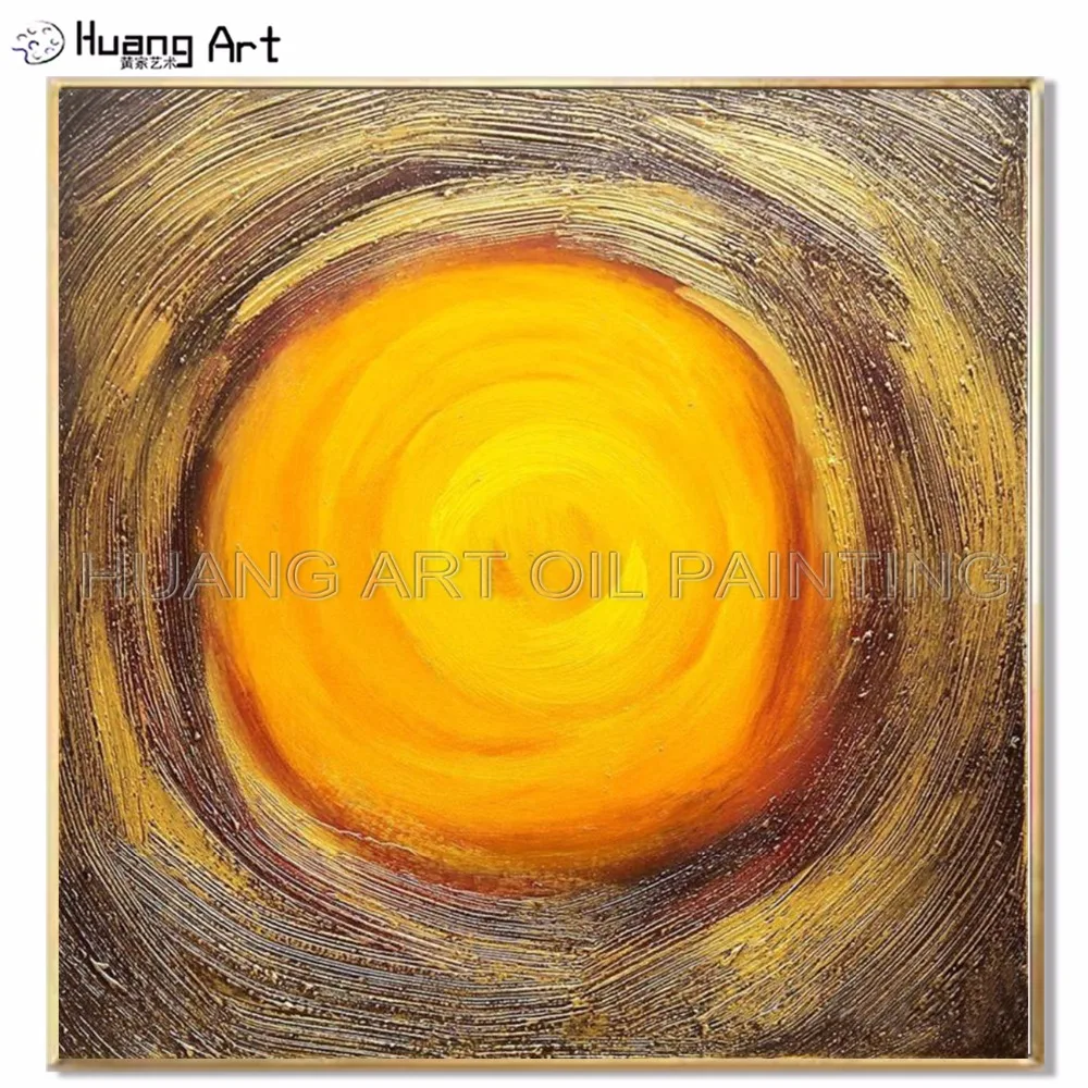 Hand-painted High Quality Modern Abstract Roundness Oil Painting on Canvas Handmade Large Abstract Yellow Circle Oil Painting
Hand-painted High Quality Modern Abstract Roundness Oil Painting on Canvas Handmade Large Abstract Yellow Circle Oil Painting