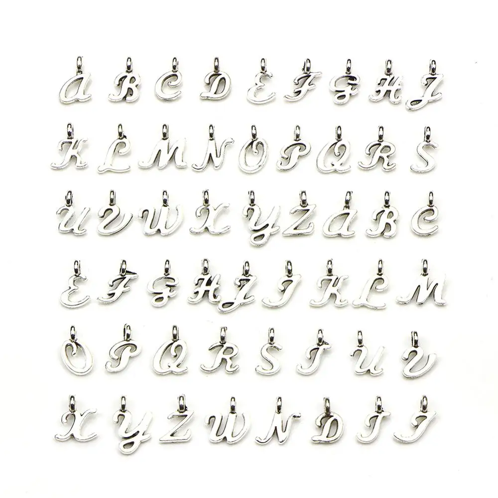 52pcs Initial Charms 26 English Alphabet Letter Charm Pendants For Women Man DIY Necklace Bracelet Jewelry Making A-Z
52pcs Initial Charms 26 English Alphabet Letter Charm Pendants For Women Man DIY Necklace Bracelet Jewelry Making A-Z