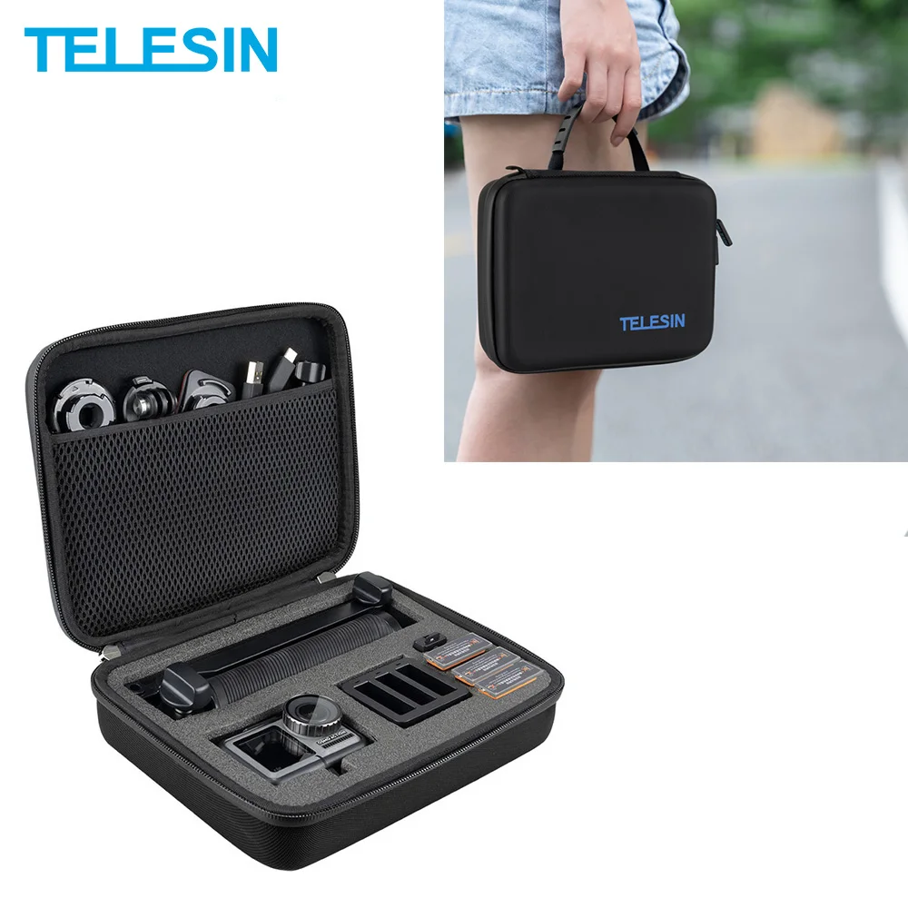 TELESIN Waterproof Storage Box Portable Bag Shockproof Carrying Case PU EVA For DJI Osmo Action Camera Accessories
TELESIN Waterproof Storage Box Portable Bag Shockproof Carrying Case PU EVA For DJI Osmo Action Camera Accessories