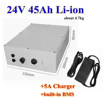 Waterproof 24V 45Ah Lithium ion 3.7v 18650 li-ion battery pack with bms for Solar street light ebike scooter+29.4V 5A Charger
Waterproof 24V 45Ah Lithium ion 3.7v 18650 li-ion battery pack with bms for Solar street light ebike scooter+29.4V 5A Charger