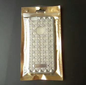 1000pcs Plastic Zipper clear+gold back silver Retail Packaging Bag,cell phone accessories case hang hole Package bags
1000pcs Plastic Zipper clear+gold back silver Retail Packaging Bag,cell phone accessories case hang hole Package bags