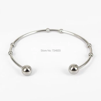 65mm Stainless Steel Open Cuff Bangles Bracelets Blanks Findings Double Ball Charms DIY European Charms Making for Women's
65mm Stainless Steel Open Cuff Bangles Bracelets Blanks Findings Double Ball Charms DIY European Charms Making for Women's