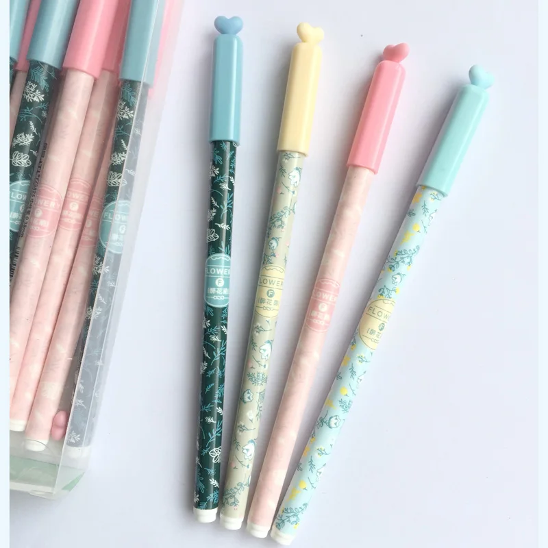 10PCS Cute Simple Floral With Heart Head Gel Pen School Office Supply Student Stationery Writing Signing Pen
10PCS Cute Simple Floral With Heart Head Gel Pen School Office Supply Student Stationery Writing Signing Pen