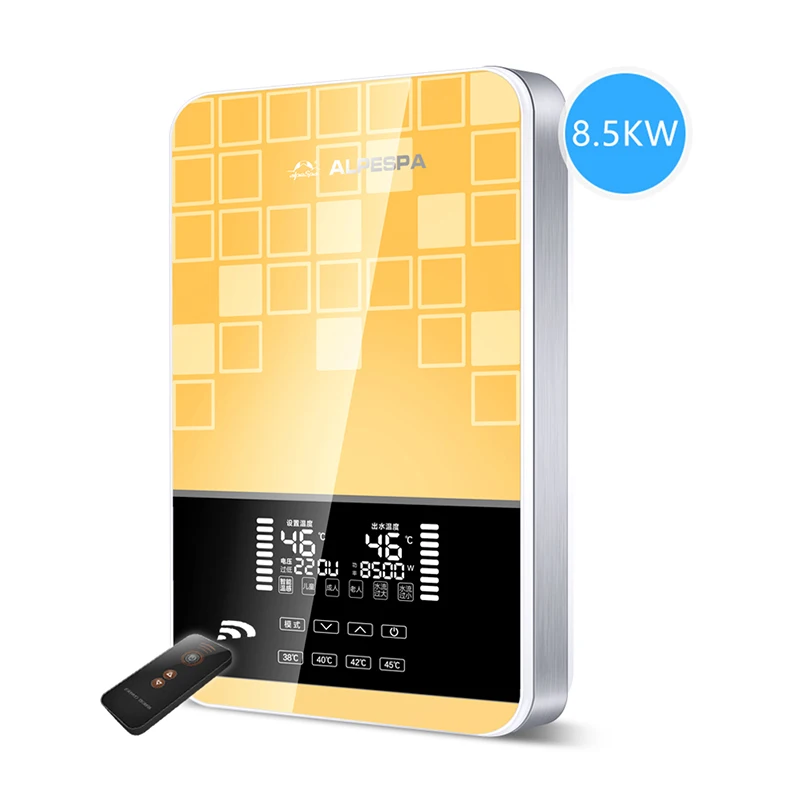8500W Electric kitchen Tankless hot Water Heater Shower Instant Instantaneous Water thermostat Heating Heater Bathroom EU
8500W Electric kitchen Tankless hot Water Heater Shower Instant Instantaneous Water thermostat Heating Heater Bathroom EU