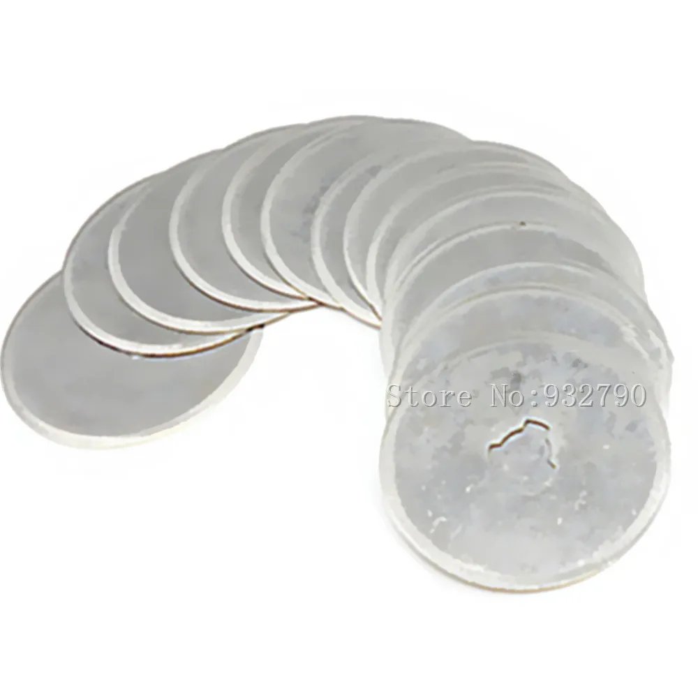20pcs 28mm Rotary Blades Cutters Fabric Paper Circular Cut Patchwork Leather Craft Rotary Cutter Blade Refill Replacement Blades
20pcs 28mm Rotary Blades Cutters Fabric Paper Circular Cut Patchwork Leather Craft Rotary Cutter Blade Refill Replacement Blades