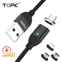 TOPK 3A Fast Charging Magnetic Cable, Mobile Phone Micro USB Cable & USB Type C Cable for iPhone Samsung Xiaomi Huawei
TOPK 3A Fast Charging Magnetic Cable, Mobile Phone Micro USB Cable & USB Type C Cable for iPhone Samsung Xiaomi Huawei