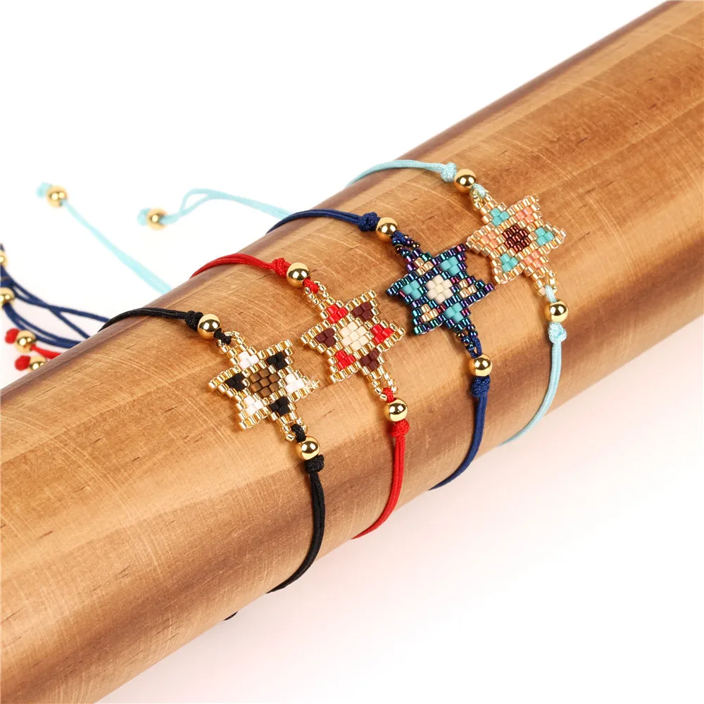 Trendy Hexagram Rope Chain Bracelets Women Girl Star of David Miyuki Glass Beads Handmade Bracelet Love Jewelry Pulsera
Trendy Hexagram Rope Chain Bracelets Women Girl Star of David Miyuki Glass Beads Handmade Bracelet Love Jewelry Pulsera