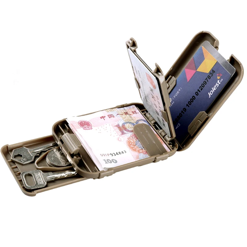 Image h628 Outdoor sports camping hiking EDC multi function smart card sets multifunction wallet anti demagnetization coin folder
