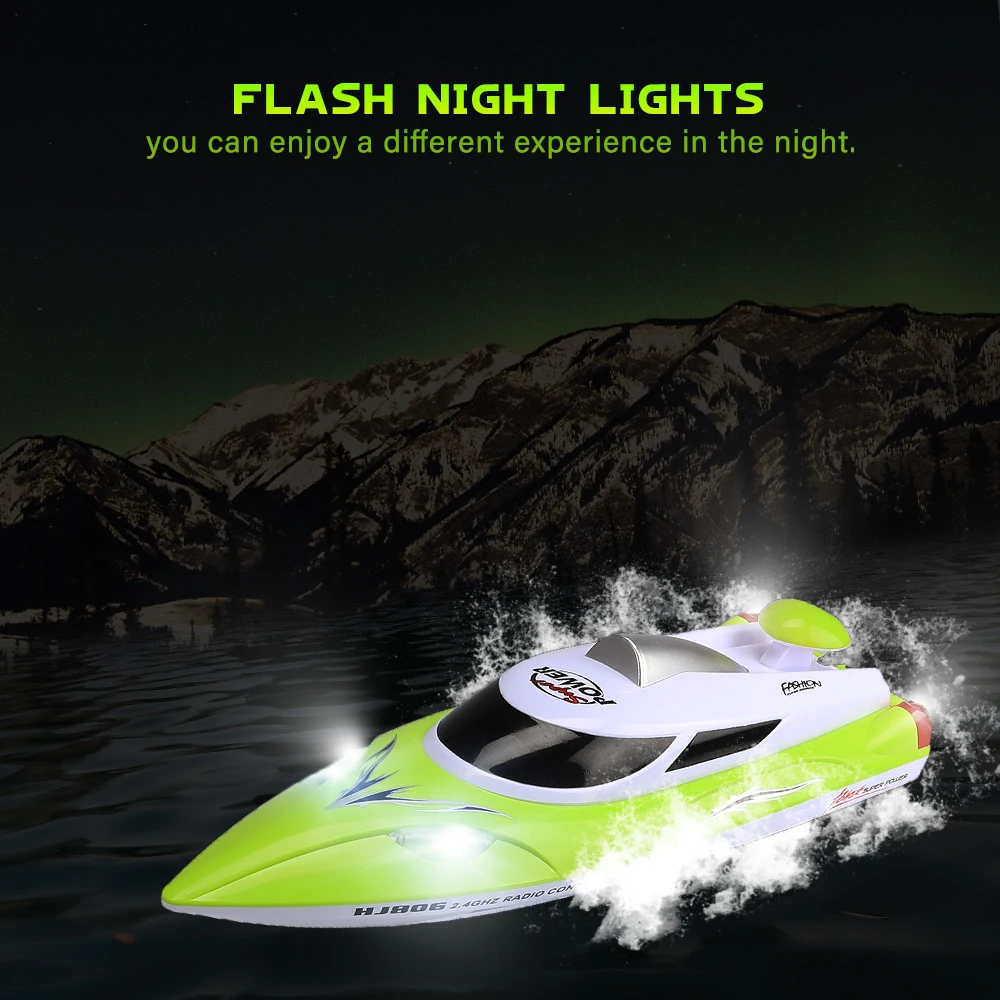 Boat 35km/h HJ806 2.4GHz Super High Speed 540 motor Fast Ship Racing RC Boat Yacht Kids Toys Speedboat