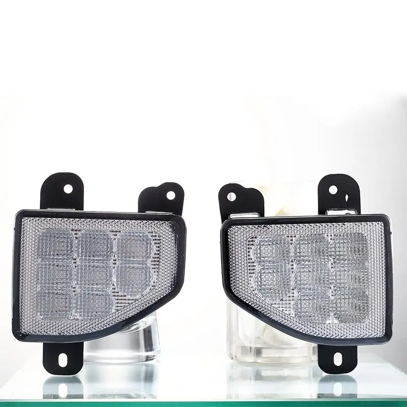 Led Rear Bumper Tail Light For Jeep Wrangler JL 2018 2019 Smoke Len Rear Bumper Reflector Fog Brake Warn Light未标题-9