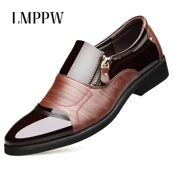 New Men's Business Casual Leather Shoes,British Style Men's Formal Dress Shoes Oxfords,brand Designer Zip Men Flat Leather Shoes
New Men's Business Casual Leather Shoes,British Style Men's Formal Dress Shoes Oxfords,brand Designer Zip Men Flat Leather Shoes