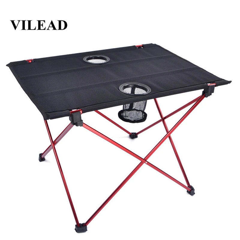 VILEAD Ultralight Aluminium Picnic Table 56*42*40cm Portable Foldable Durable BBQ Outdoor Camping Beach Waterfproof Stable Fold 
VILEAD Ultralight Aluminium Picnic Table 56*42*40cm Portable Foldable Durable BBQ Outdoor Camping Beach Waterfproof Stable Fold