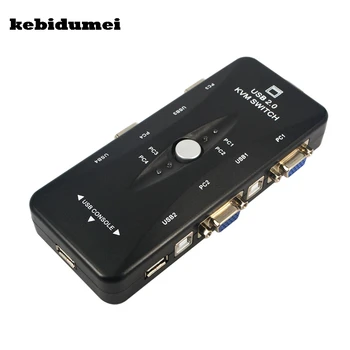 kebidumei 4 Port USB KVM Switch Hub Box Selector Adapter USB 2.0 KVM 4 Ports VGA Print Auto Switch Moniter Box VGA Splitter
kebidumei 4 Port USB KVM Switch Hub Box Selector Adapter USB 2.0 KVM 4 Ports VGA Print Auto Switch Moniter Box VGA Splitter