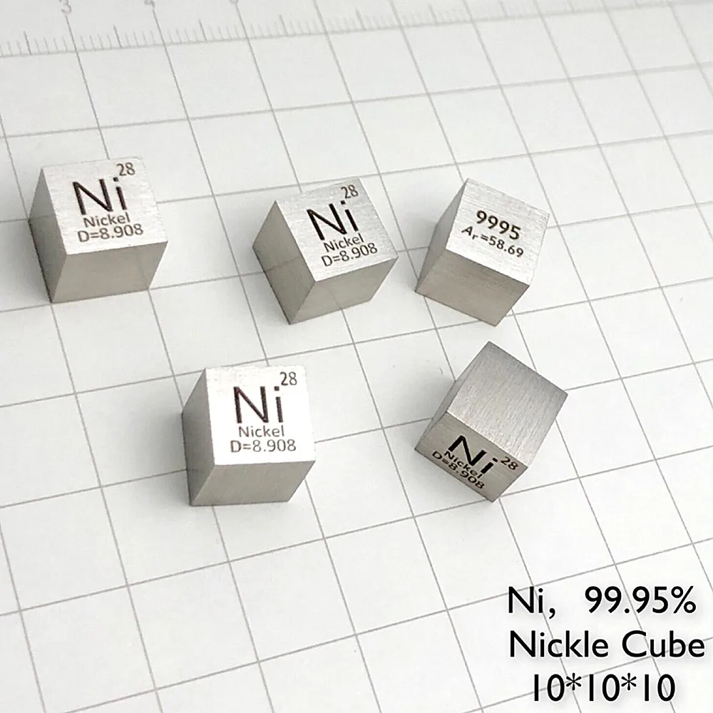 Coin Metal Nickel 10mm Density Cube Ni 99.95% Pure for Element Collection Hand Made DIY Hobbies Crafts 10x10x10mm
Coin Metal Nickel 10mm Density Cube Ni 99.95% Pure for Element Collection Hand Made DIY Hobbies Crafts 10x10x10mm