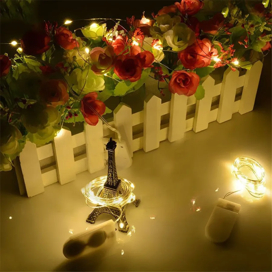 2M 20 Leds Copper Led Fairy string Light CR2032 Button Battery Operated Lamp For indoor Wedding Party Christmas Home Decoration
2M 20 Leds Copper Led Fairy string Light CR2032 Button Battery Operated Lamp For indoor Wedding Party Christmas Home Decoration