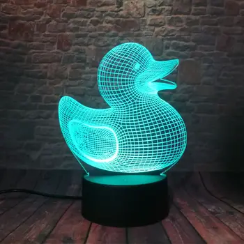 3D Illusion Led Lamp LED 7 Colors Changing Nightlight Desk Decor Duck Animal Figure Model Toys for Kids
3D Illusion Led Lamp LED 7 Colors Changing Nightlight Desk Decor Duck Animal Figure Model Toys for Kids