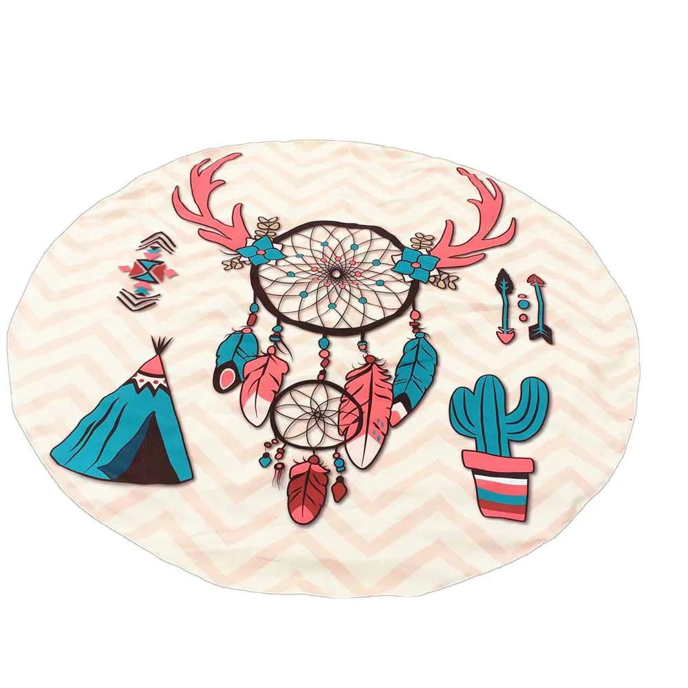 Circle Round Printing Hippie Tapestry Large 1PC Beach Towel Picnic Throw Yoga Mat Microfiber Boho Style Blanket
Circle Round Printing Hippie Tapestry Large 1PC Beach Towel Picnic Throw Yoga Mat Microfiber Boho Style Blanket