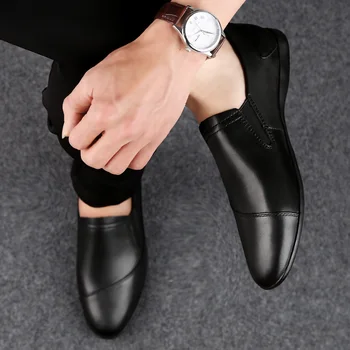 Men Genuine Leather Casual Shoes fashion moccasis Man Loafers Comfortable Breathable Brand Slip On flats cow leather Shoes men 5
Men Genuine Leather Casual Shoes fashion moccasis Man Loafers Comfortable Breathable Brand Slip On flats cow leather Shoes men 5