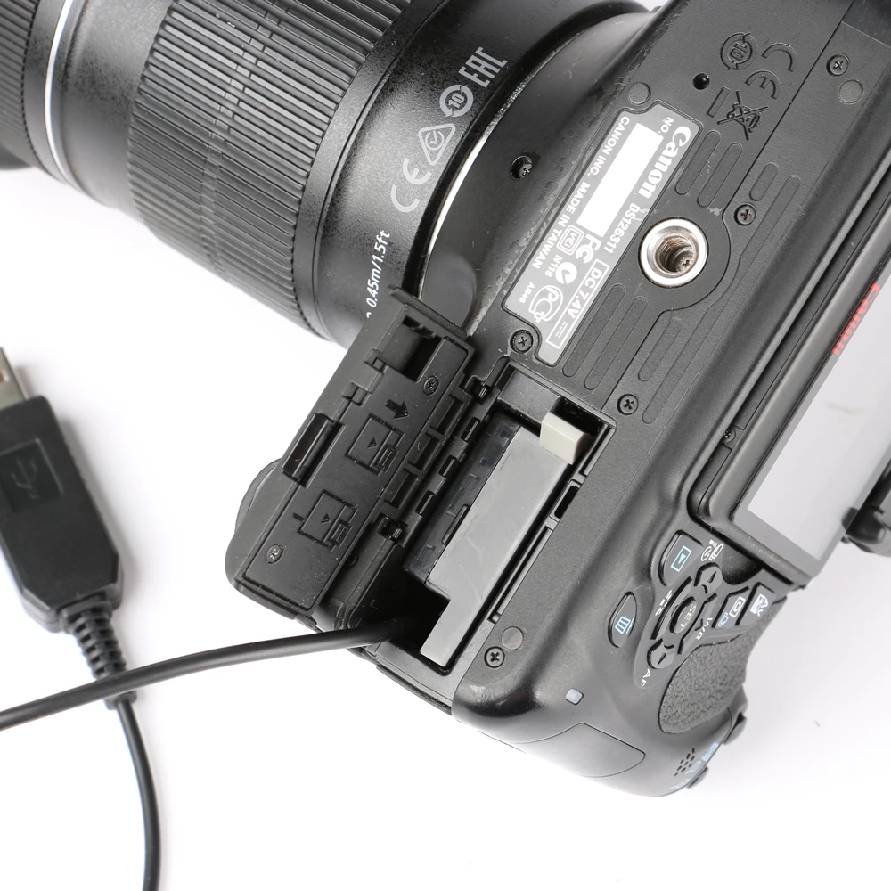 Адаптер питания для Canon EOS 550D 600D 650D 700D T2i T3i T4i X4 X5 5 в USB кабель с разъемом кабеля