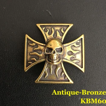 (KBM60) 10pc 29.5mm Skull Cross Concho Western Equestrian Tack Concho Screwback Concho Leathercraft Antique-Bronze
(KBM60) 10pc 29.5mm Skull Cross Concho Western Equestrian Tack Concho Screwback Concho Leathercraft Antique-Bronze