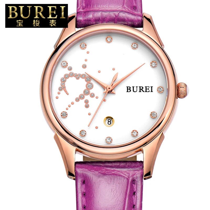 BUREI Elegant Women Sapphire Crystal Genuine Leather Band Fashion Quartz Watch Waterproof Wristwatches With Premiums Package 301
BUREI Elegant Women Sapphire Crystal Genuine Leather Band Fashion Quartz Watch Waterproof Wristwatches With Premiums Package 301