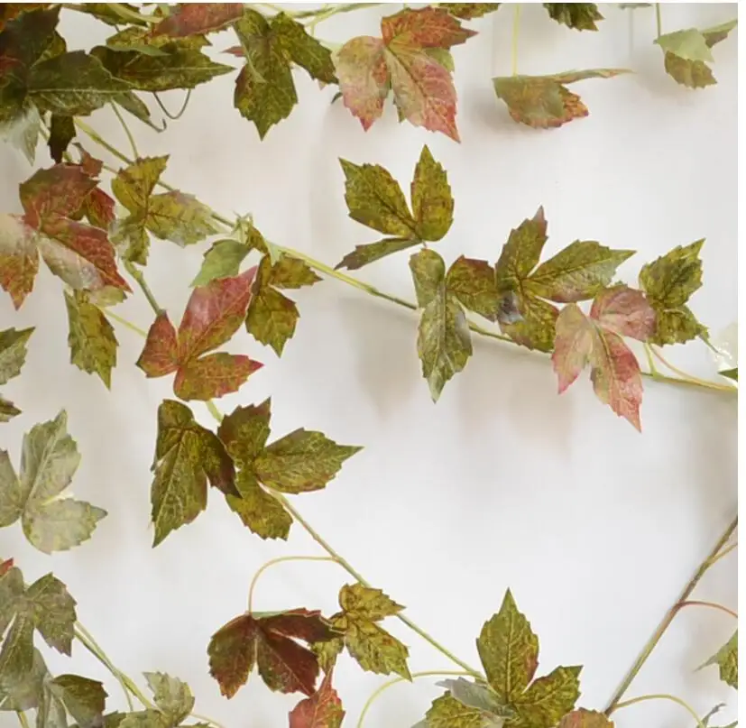 Artificial leaf vine flower rattan Maple leaves DIY 2 Meters fake rattan wedding hotel gazebo home decoration silk flower vine
Artificial leaf vine flower rattan Maple leaves DIY 2 Meters fake rattan wedding hotel gazebo home decoration silk flower vine