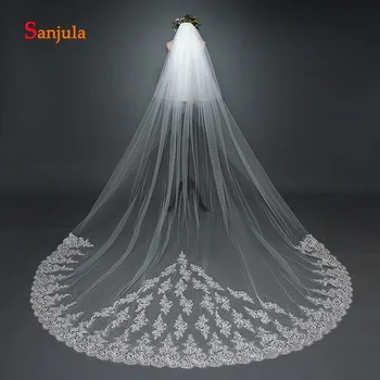 Ivory Wedding Veils with Lace Edge Cathedral Veils for Bridal Two Layers Bride Veil with Comb veu de noiva V05
Ivory Wedding Veils with Lace Edge Cathedral Veils for Bridal Two Layers Bride Veil with Comb veu de noiva V05