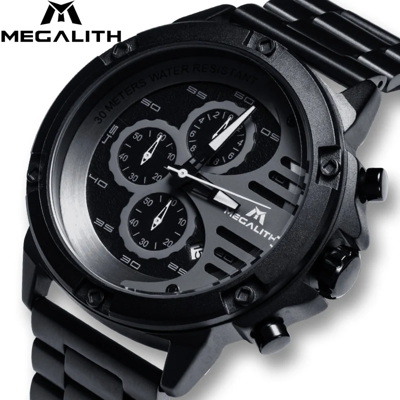 MEGALITH Sport Mens Watches Top Brand Luxury 30M Waterproof Date Analogue Quartz Watch Man Wrist Watch Men Clock Erkek Kol Saati
MEGALITH Sport Mens Watches Top Brand Luxury 30M Waterproof Date Analogue Quartz Watch Man Wrist Watch Men Clock Erkek Kol Saati